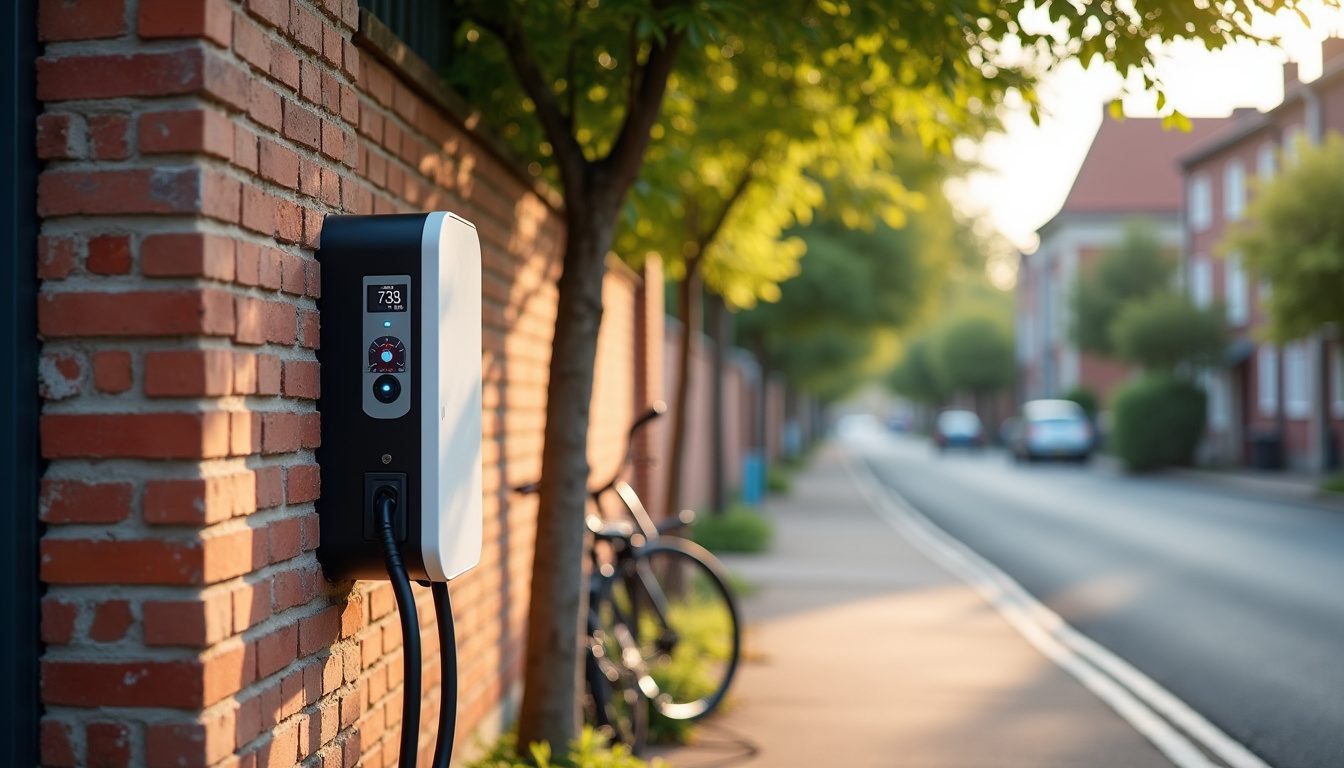 Différents modèles de bornes de recharge pour véhicules électriques installés à Branne