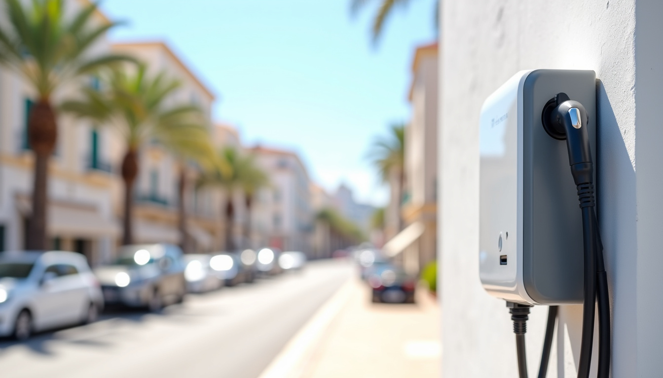 Différents modèles de bornes de recharge pour voiture électrique installées à Cannes