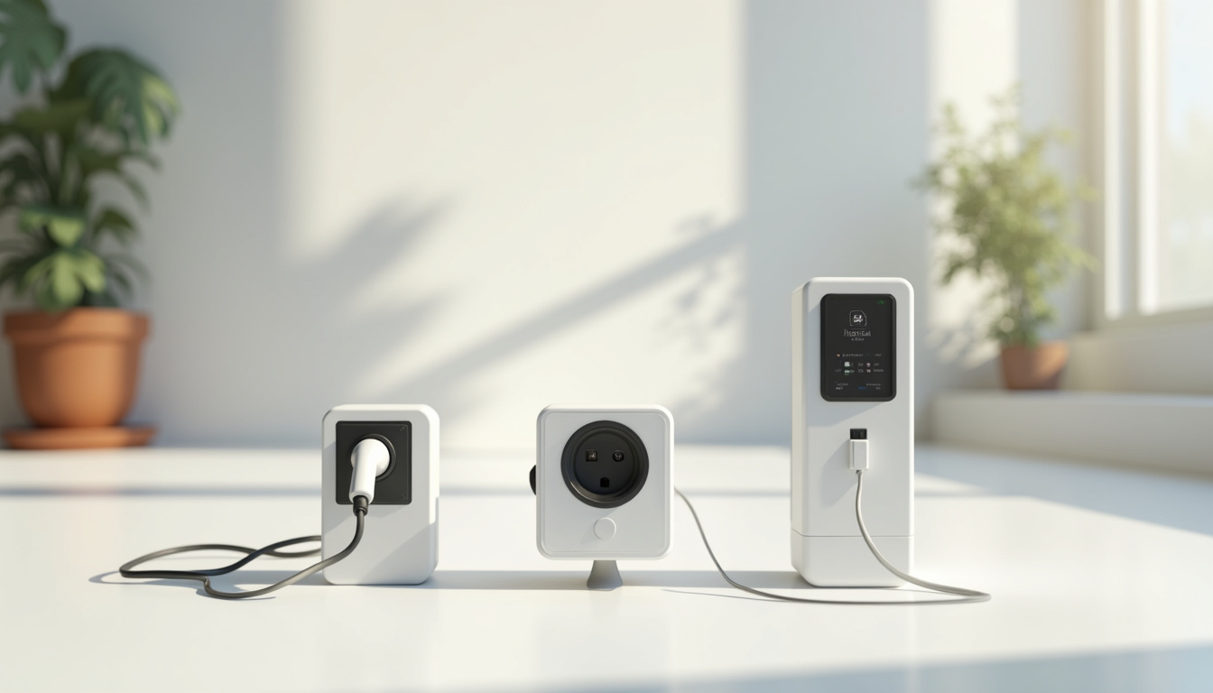 Différents types de bornes de recharge électrique installées à Châteaumeillant: wallbox, prise renforcée, borne intelligente
