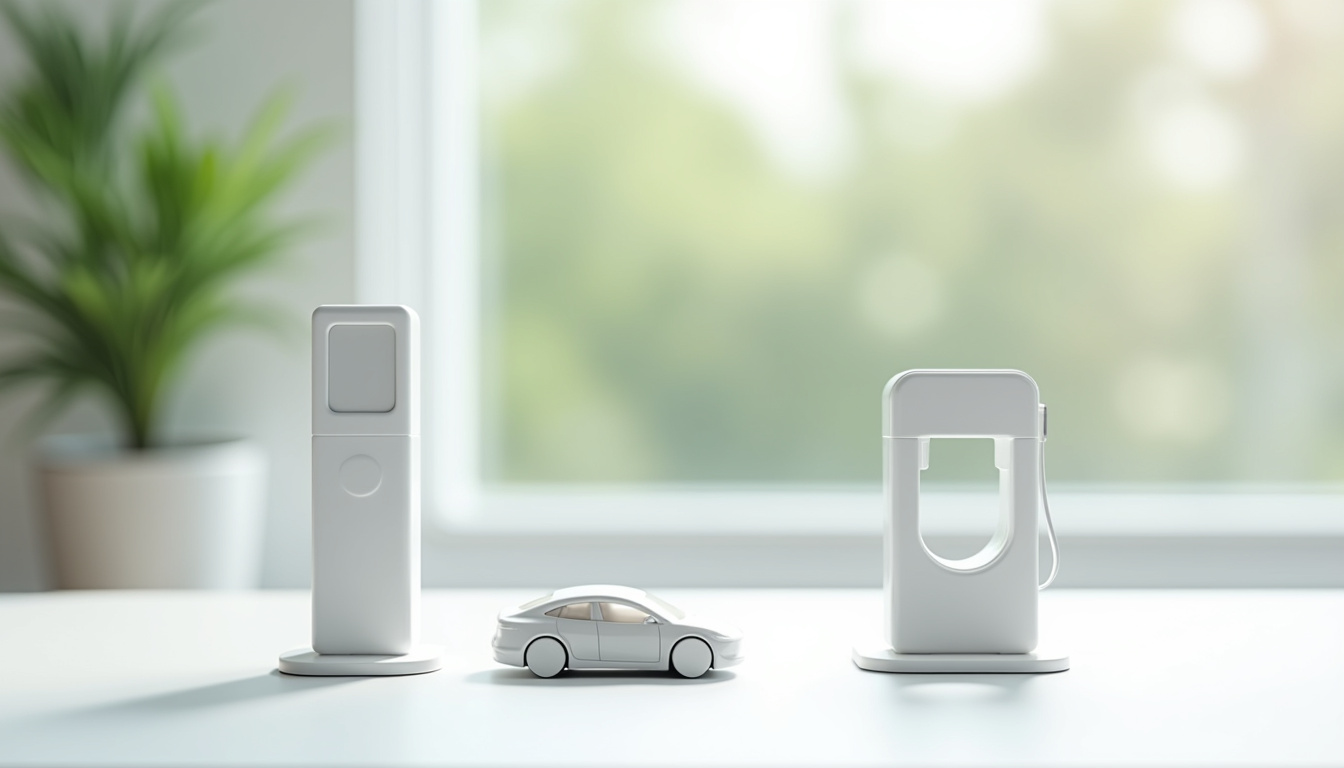 Différents types de bornes de recharge électrique installées à Golbey