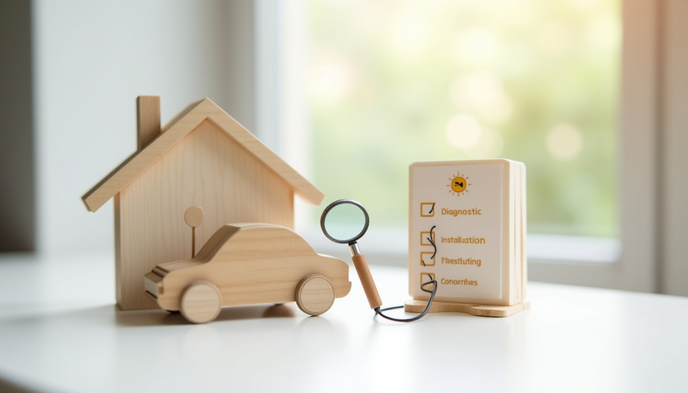 Étapes de l'installation d'une borne de recharge: diagnostic, pose, test et mise en service