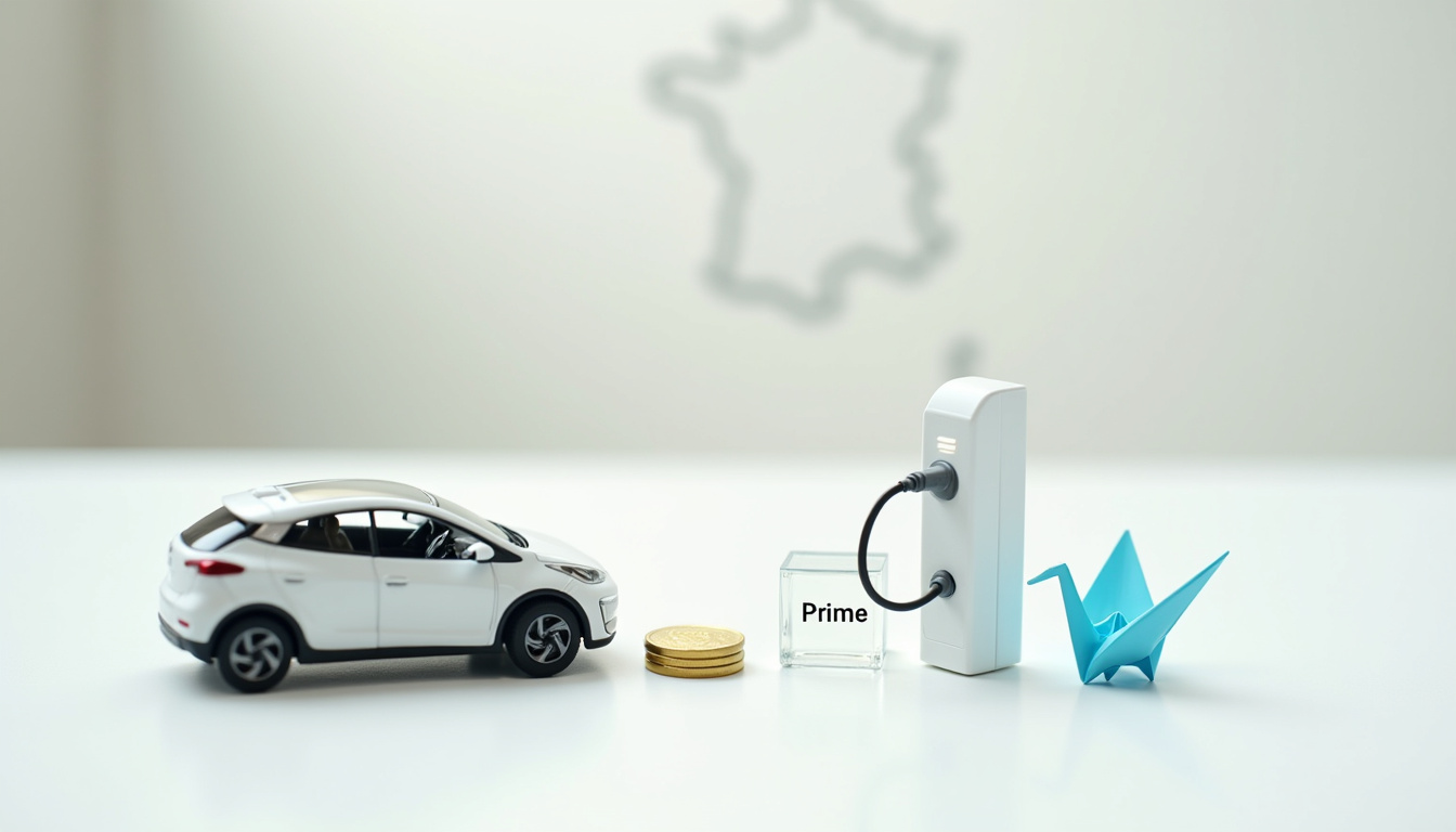 Infographie illustrant les aides disponibles pour l'installation d'une borne électrique à Ballainvilliers