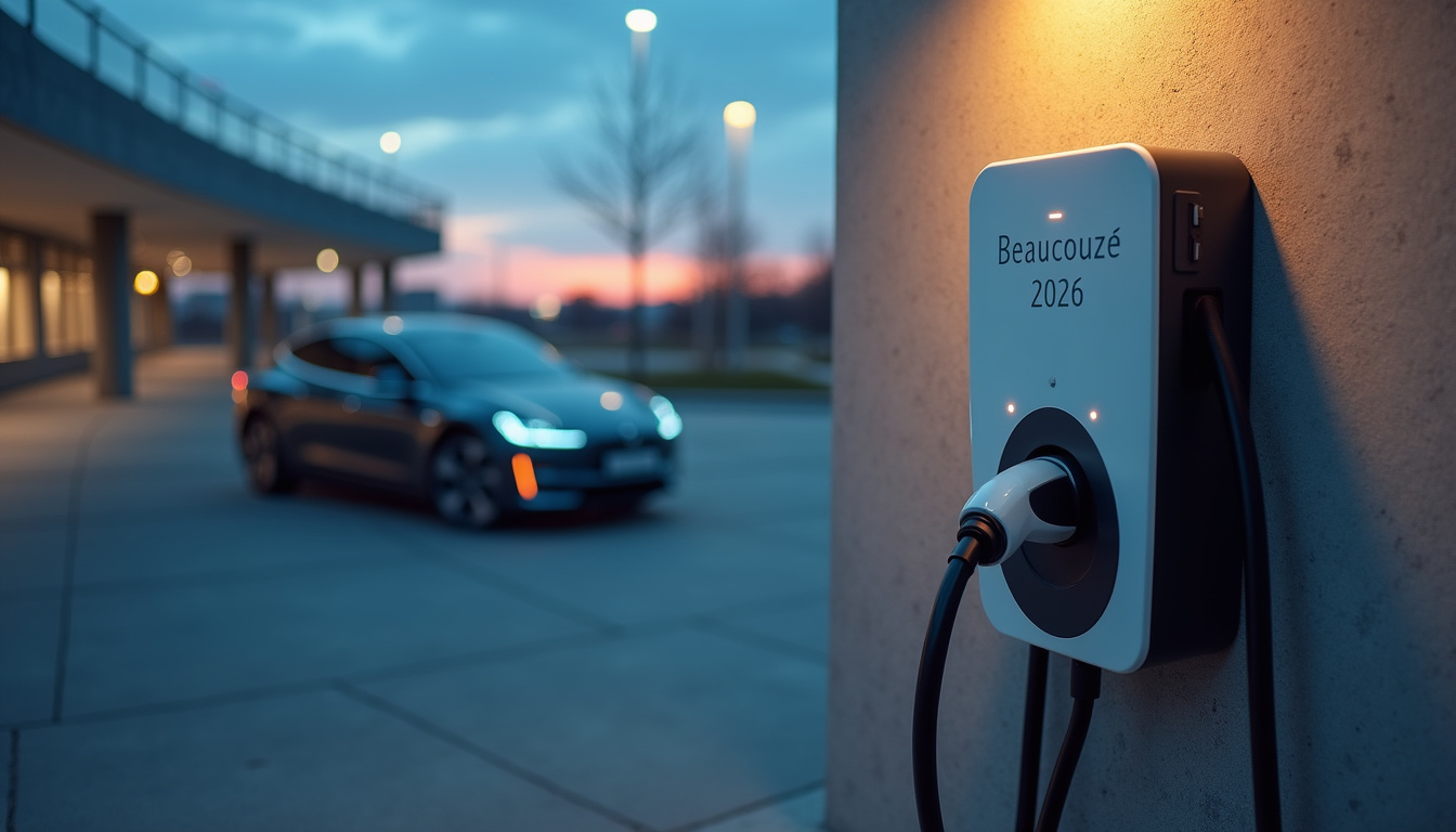 Installation de bornes de recharge pour véhicules électriques dans une entreprise à Beaucouzé