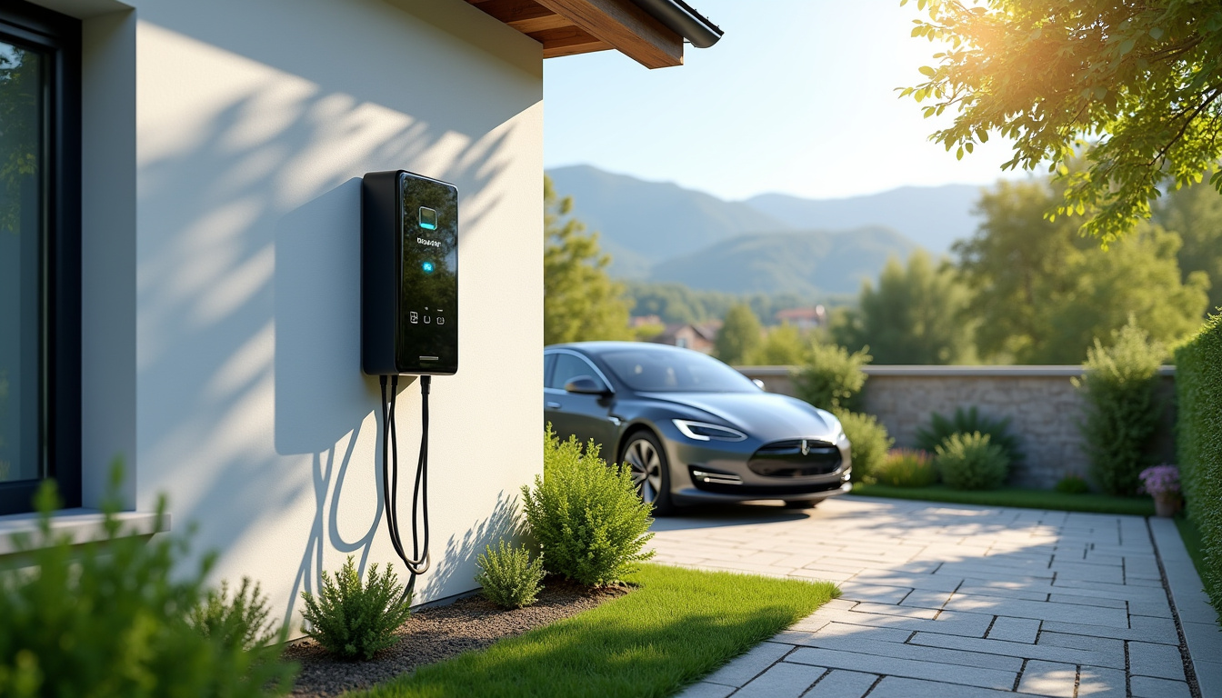 Installation d'une borne de recharge couplée à des panneaux photovoltaïques à Charavines