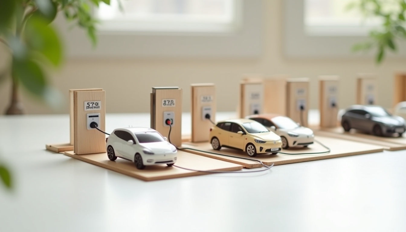 Installation d'une borne de recharge dans un parking collectif à Connerré, avec comptage individuel