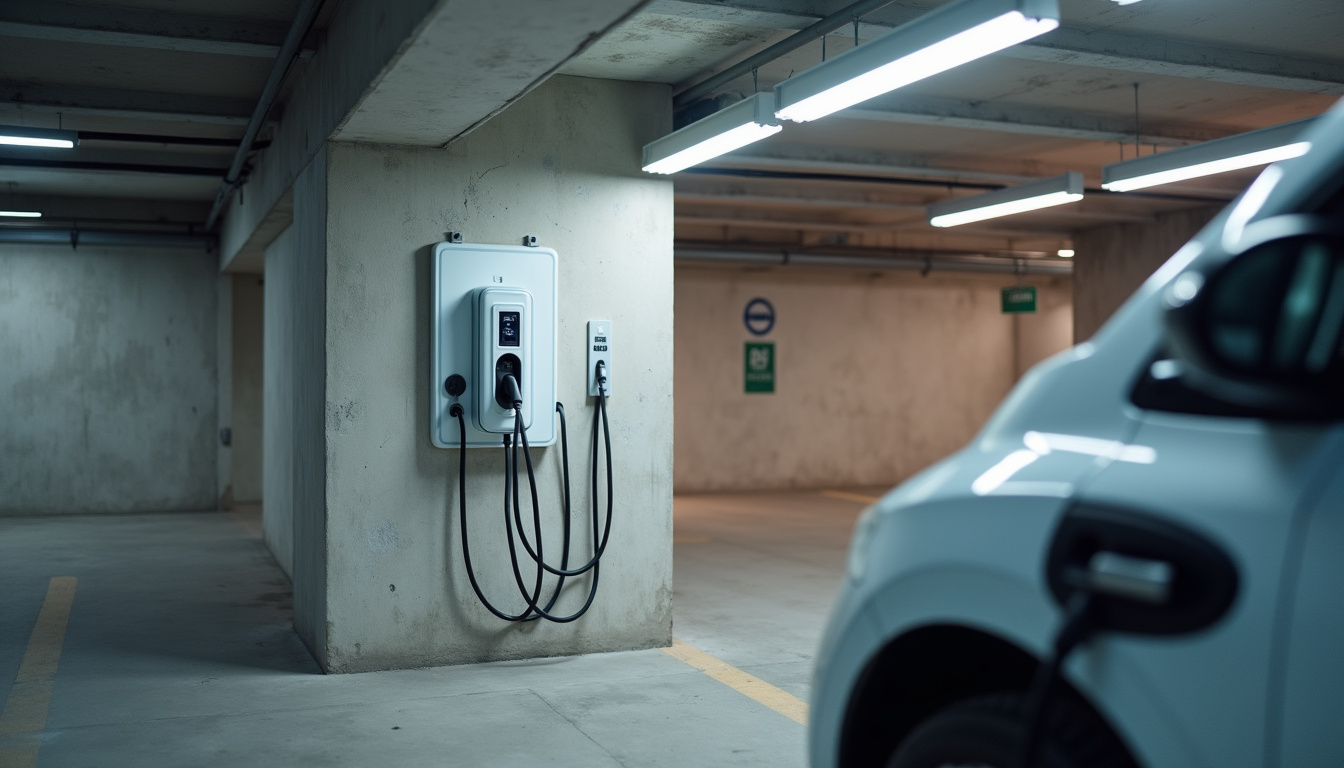Installation d'une borne de recharge dans un parking de copropriété à Compiègne