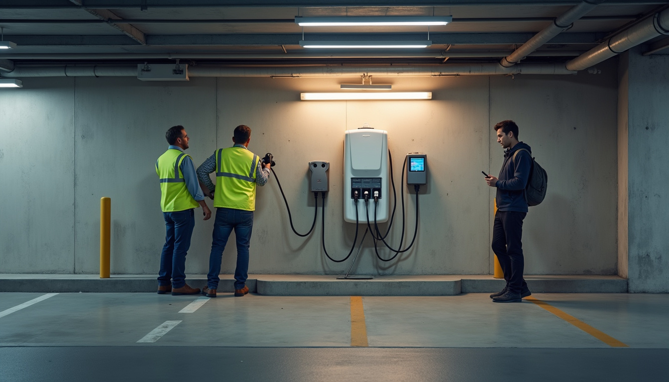 Installation d'une borne de recharge dans un parking de copropriété à Raizeux