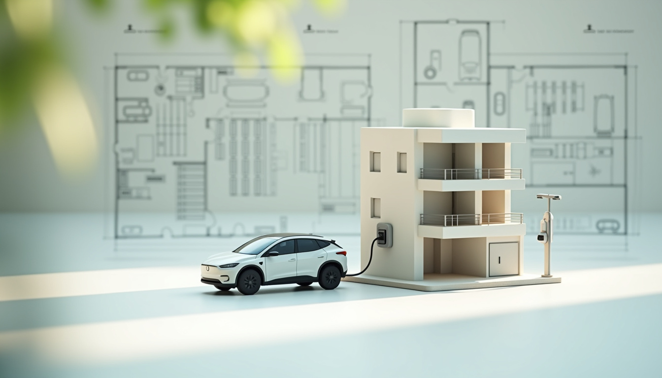 Installation d'une borne de recharge dans un parking d'une copropriété à Villetaneuse