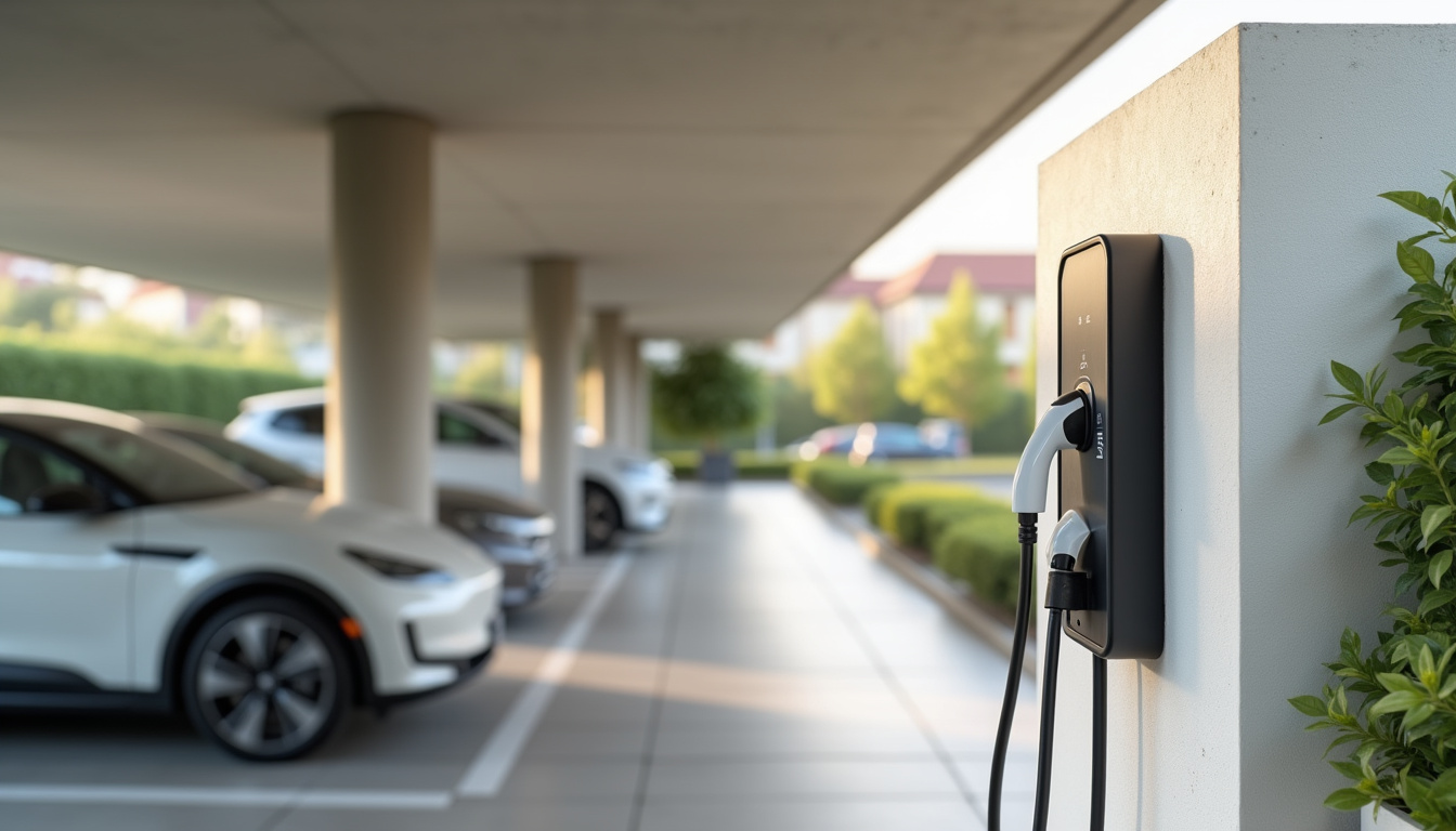 Installation d'une borne de recharge dans une copropriété à Saint-Justin