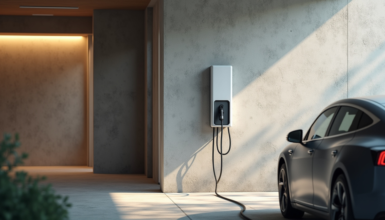 Installation d'une borne de recharge électrique dans un garage à Barlin