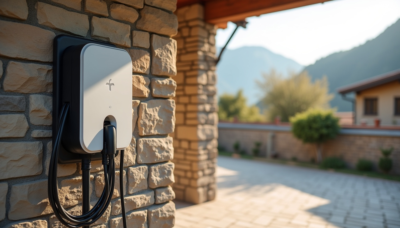 Installation d'une borne de recharge électrique dans un garage privé à Sion-les-Mines
