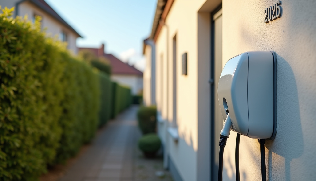 Installation d'une borne de recharge électrique dans une maison à Aviron, Eure