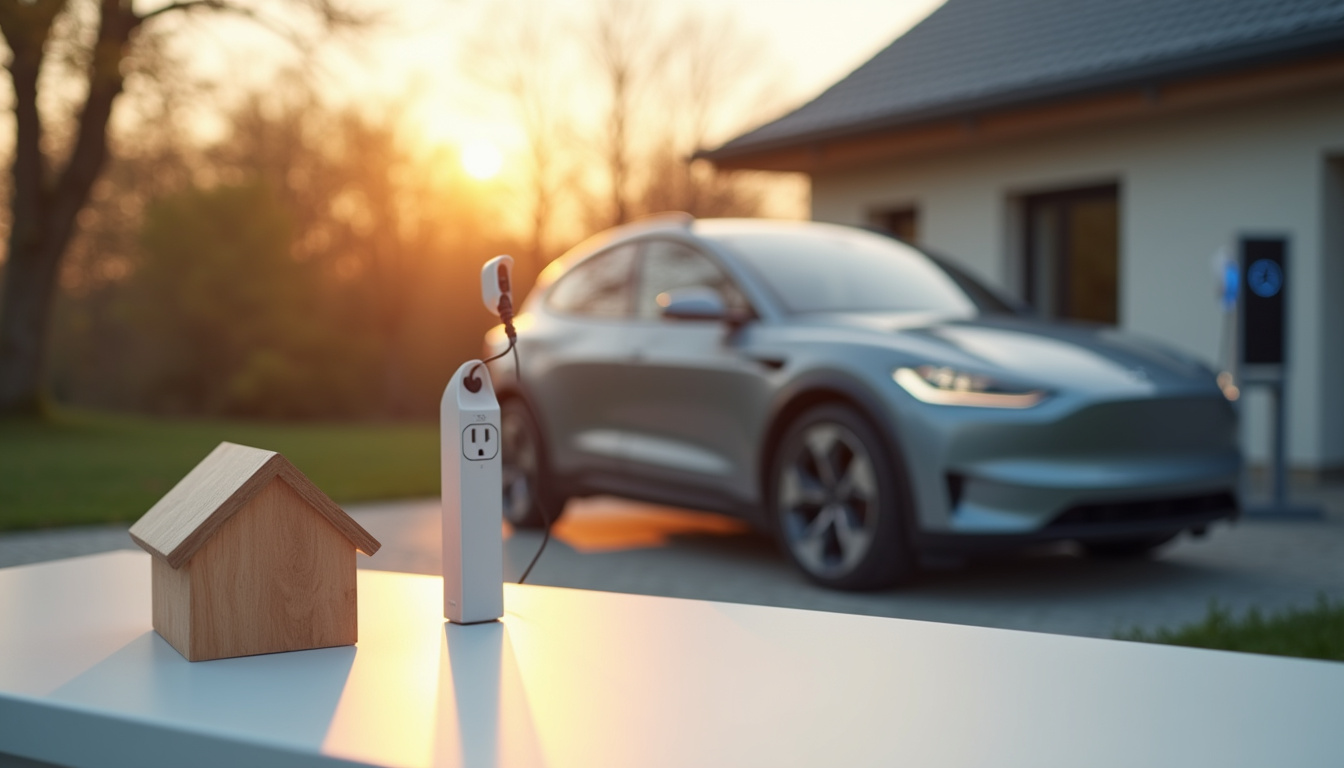 Installation d'une borne de recharge électrique devant une maison individuelle à Montargis