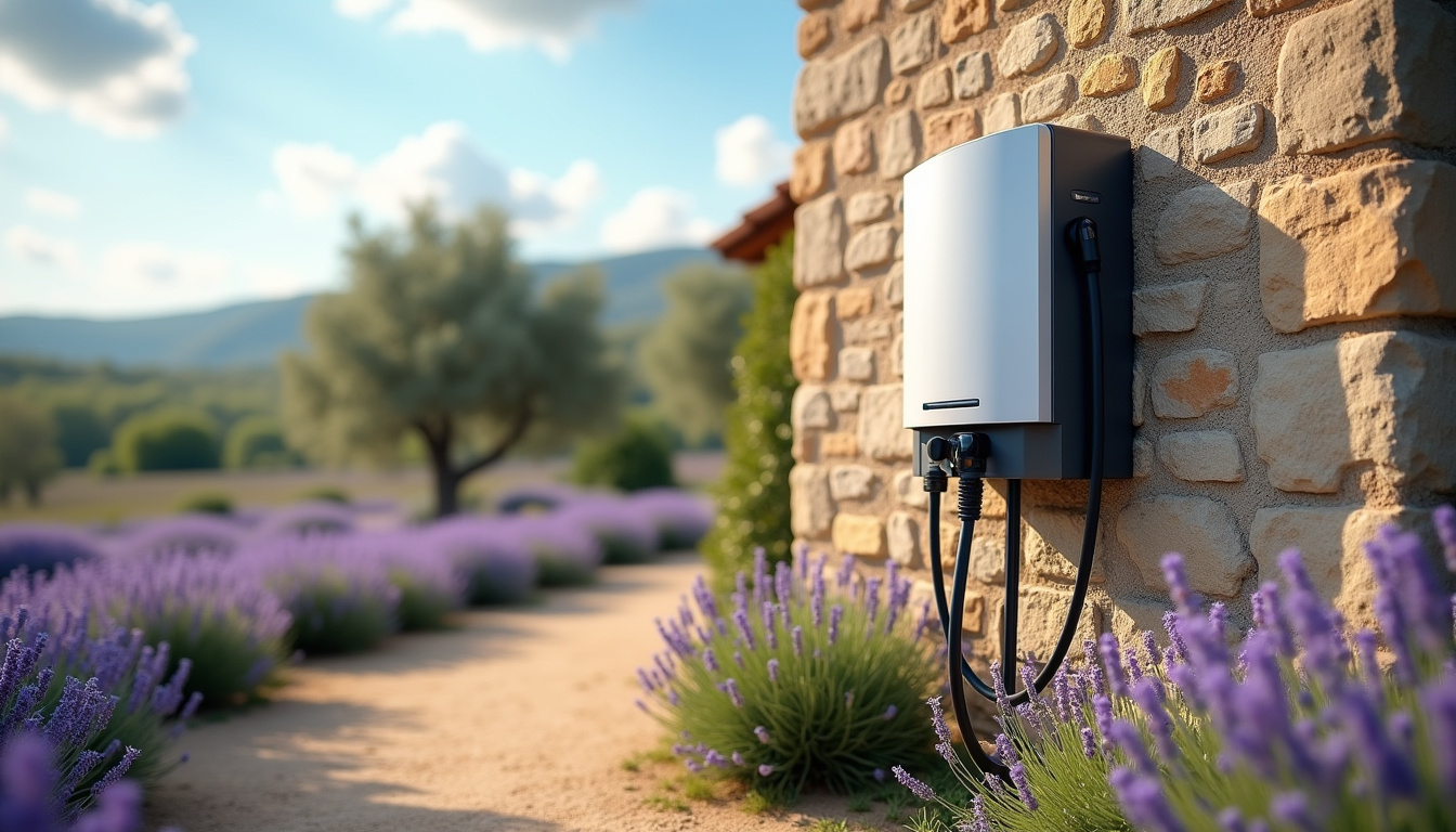 Installation d'une borne de recharge électrique en extérieur à Saint-Étienne-les-Orgues