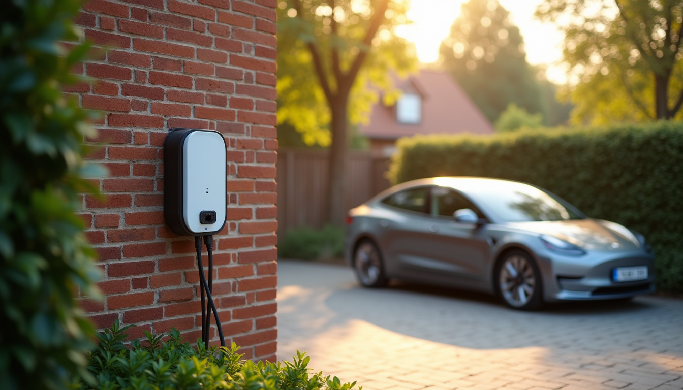 Installation d'une borne de recharge électrique sur un stationnement privé à Misérieux