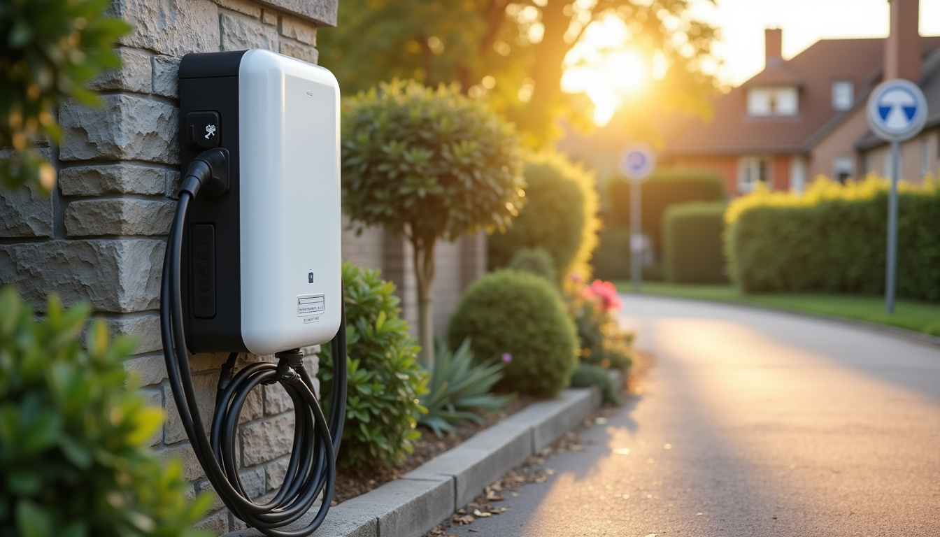 Installation d'une borne de recharge en extérieur à Villeneuve-de-Marc