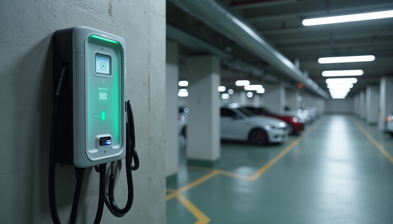 Installation d'une borne de recharge en parking collectif avec gestion de l'accès