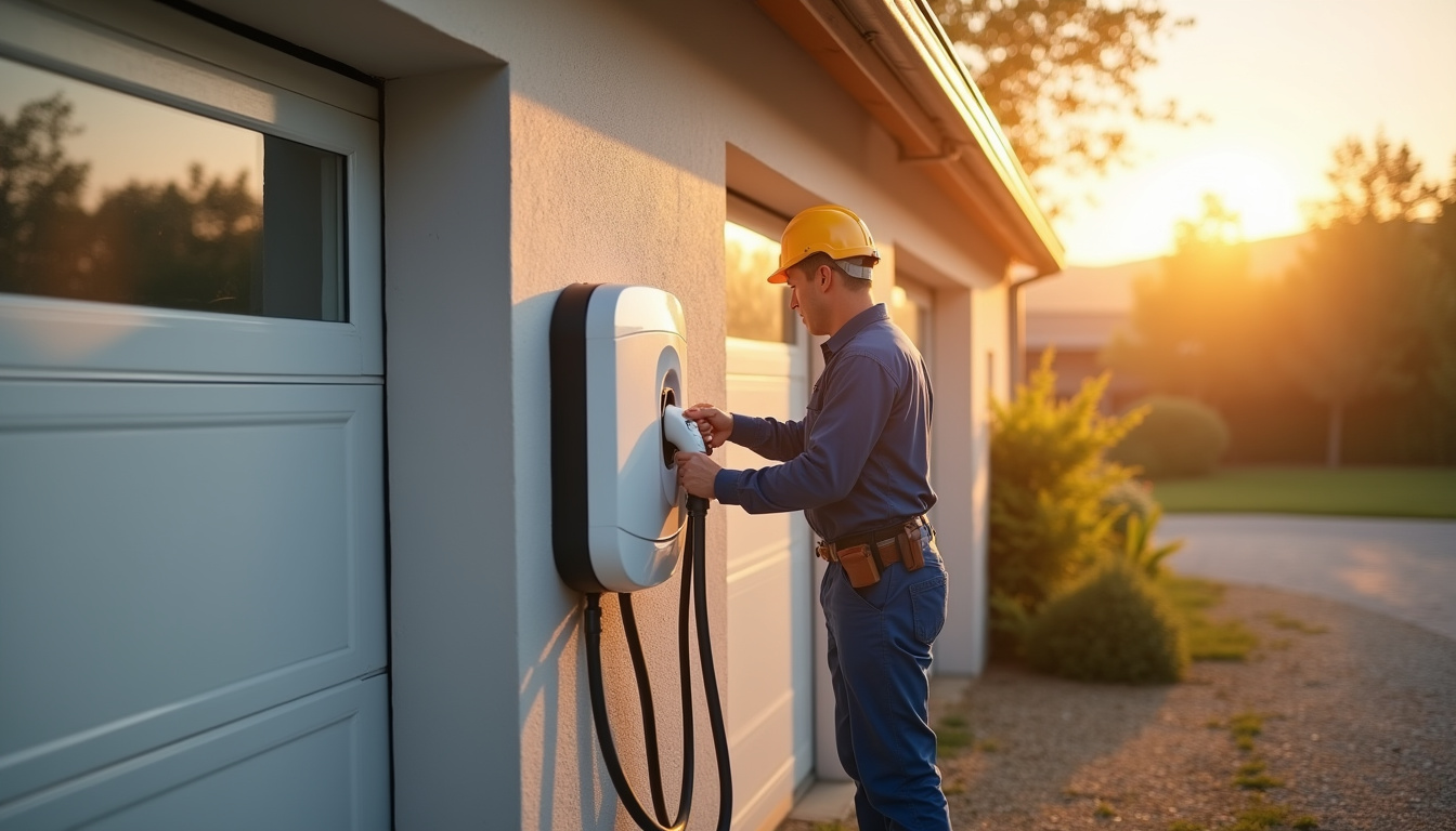 Installation d'une borne de recharge murale à Massay par un professionnel qualifié IRVE