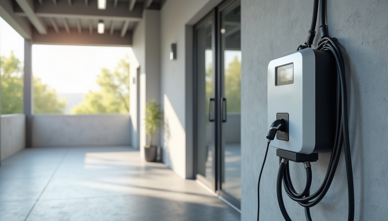 Installation d'une borne de recharge murale dans un garage à Glomel