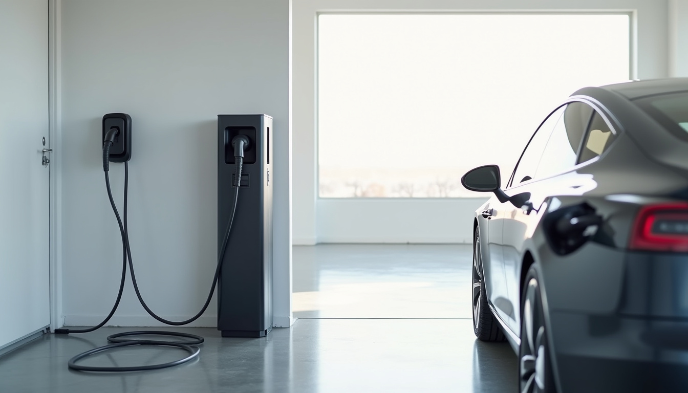 Installation d'une borne de recharge pour voiture électrique dans un garage à Cloyes-les-Trois-Rivières