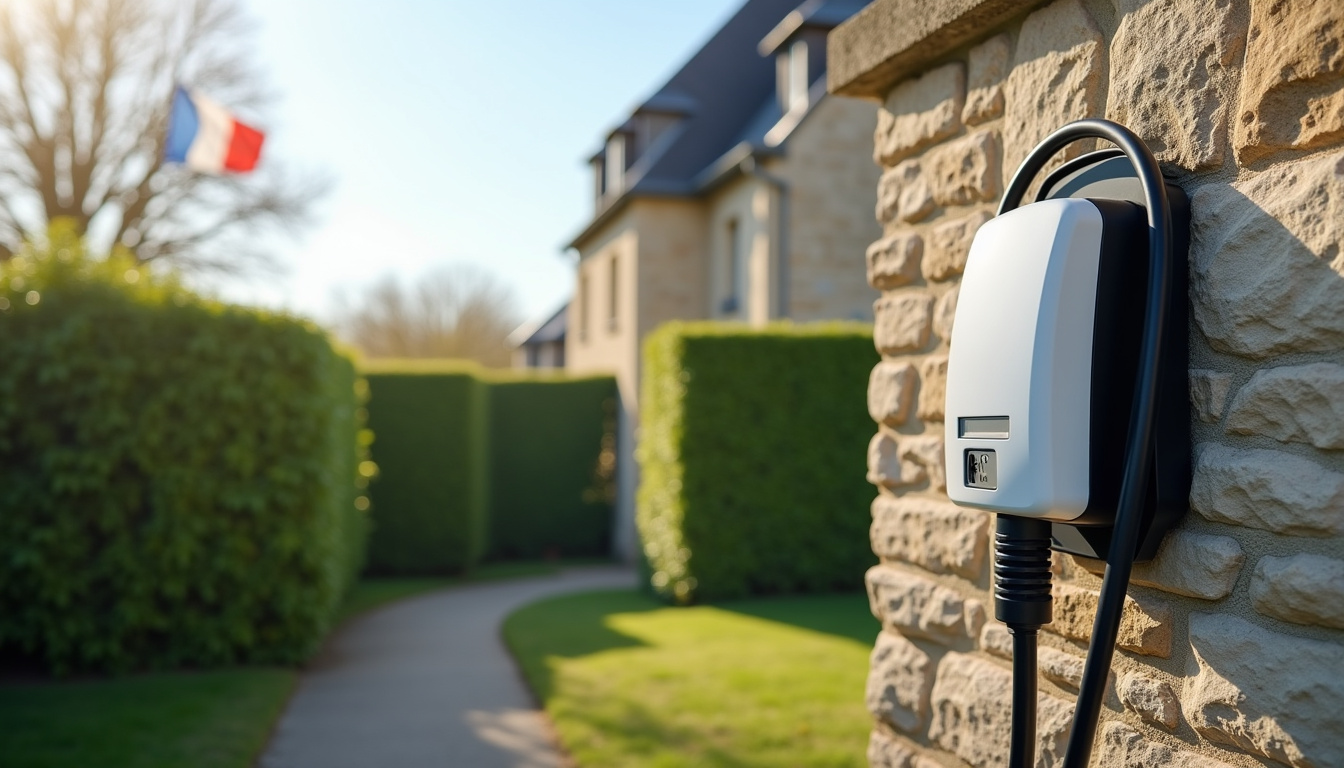 Installation d'une borne de recharge sur une maison individuelle à La Celle-sur-Morin