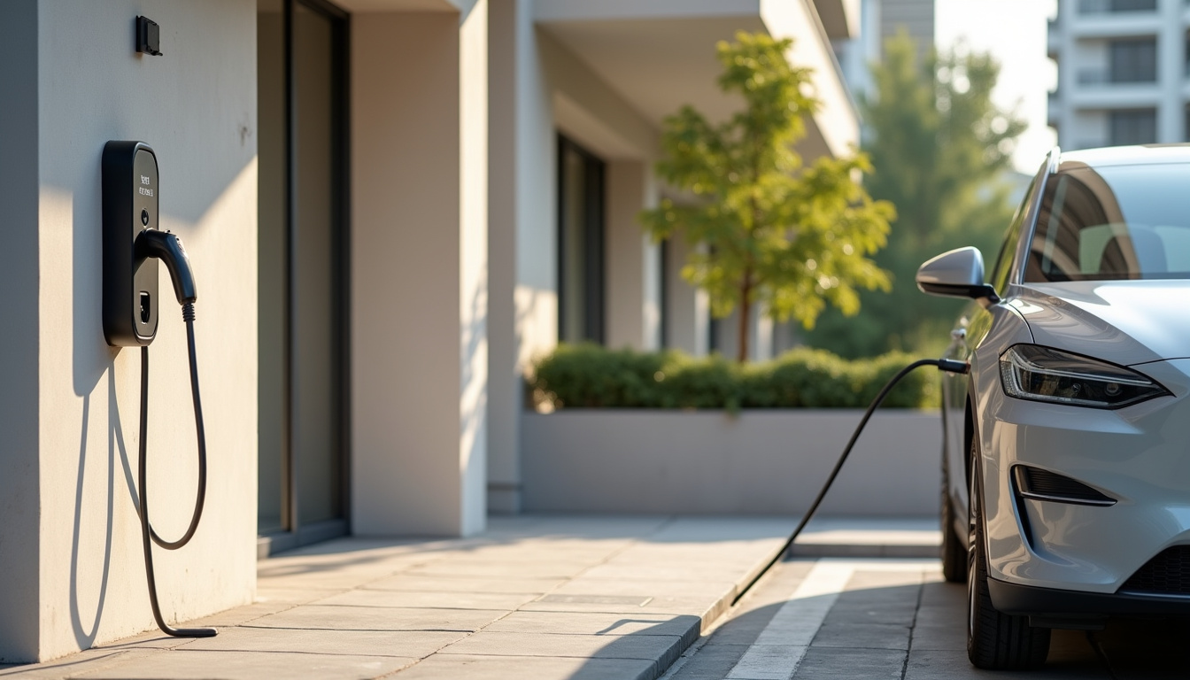 Installation d'une borne de recharge sur une place de parking en copropriété à Deyme
