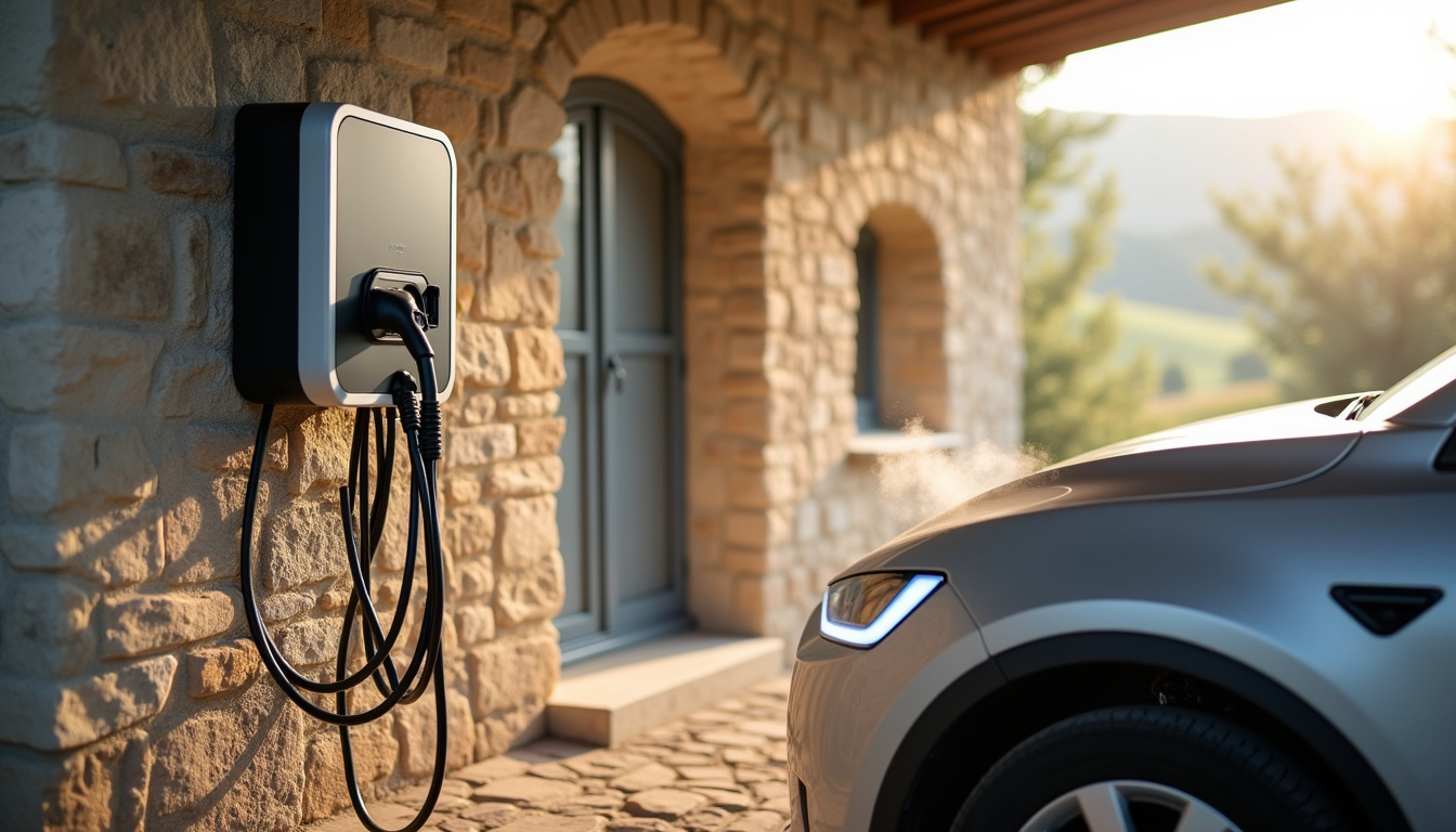 Installation d'une borne électrique dans un garage à Lacrouzette