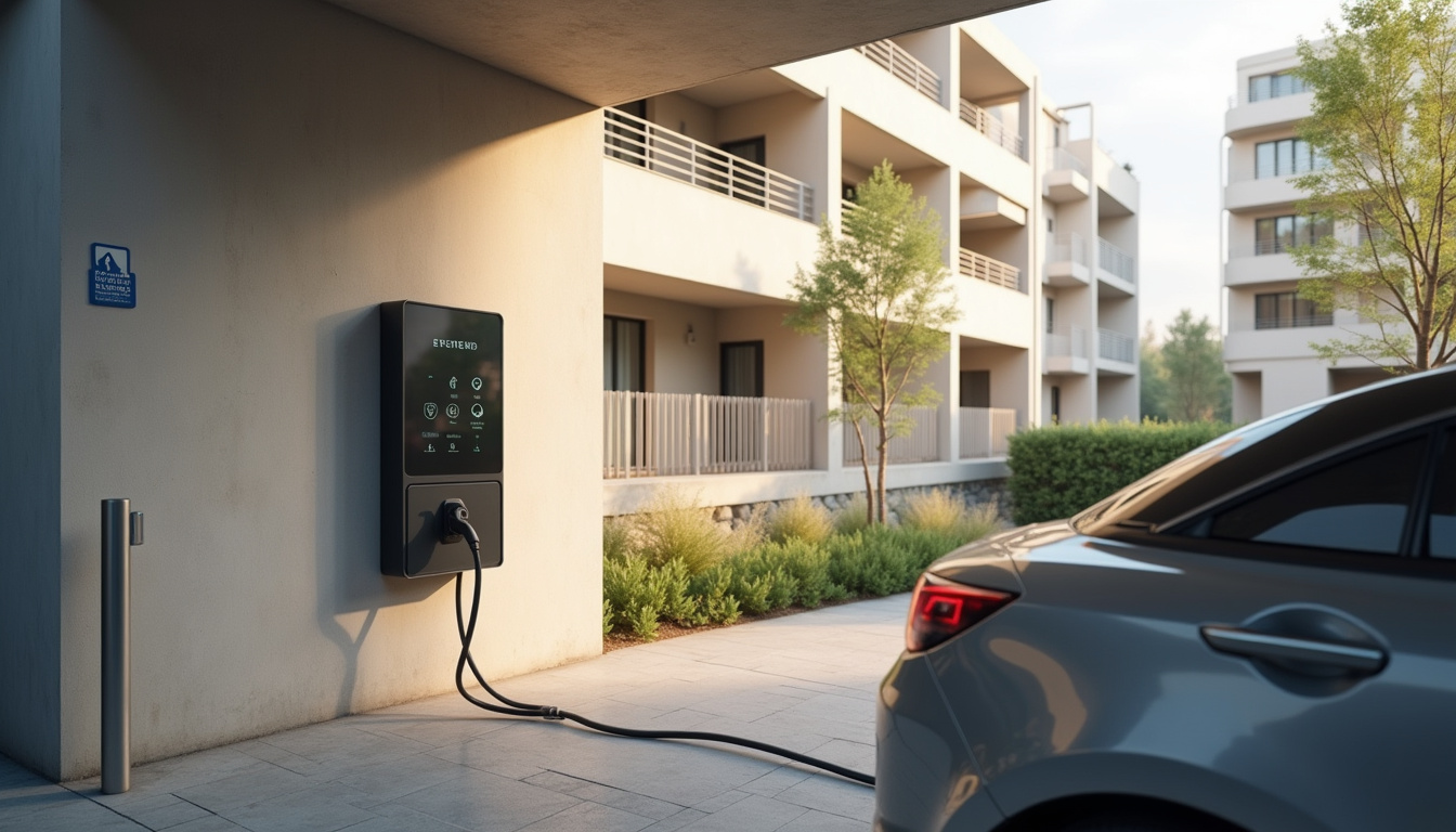 Installation d'une borne électrique en copropriété à Aviron, place de stationnement équipée d'une wallbox