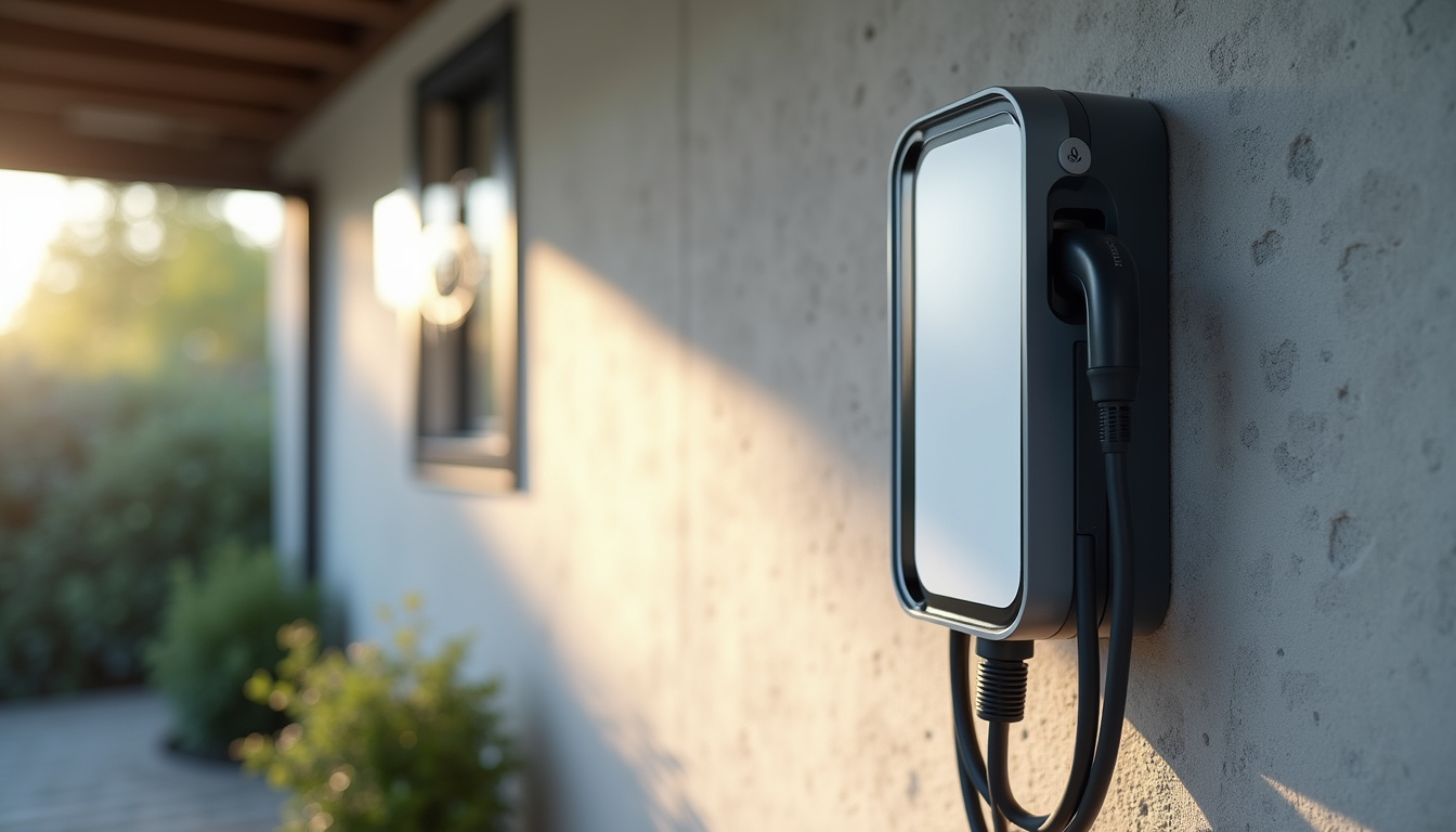 Installation d'une borne électrique murale dans un garage à Andilly