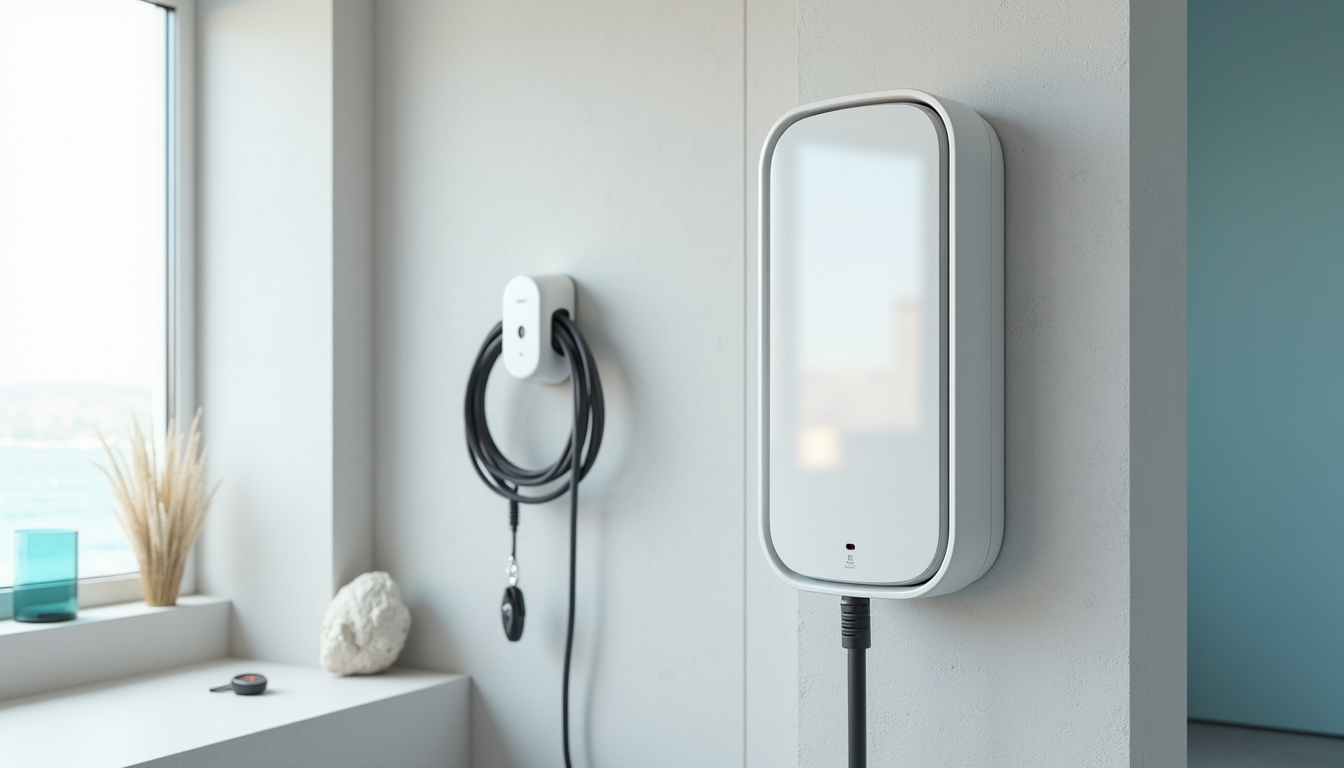 Installation d'une borne électrique murale dans un garage à Rivedoux-Plage