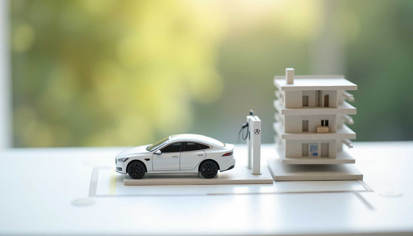 Installation d'une borne électrique sur une place de stationnement privative en copropriété à Marly-la-Ville
