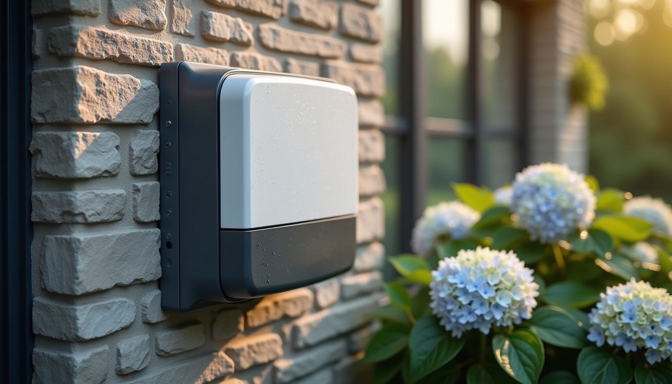 Installation d'une wallbox murale pour véhicule électrique en extérieur