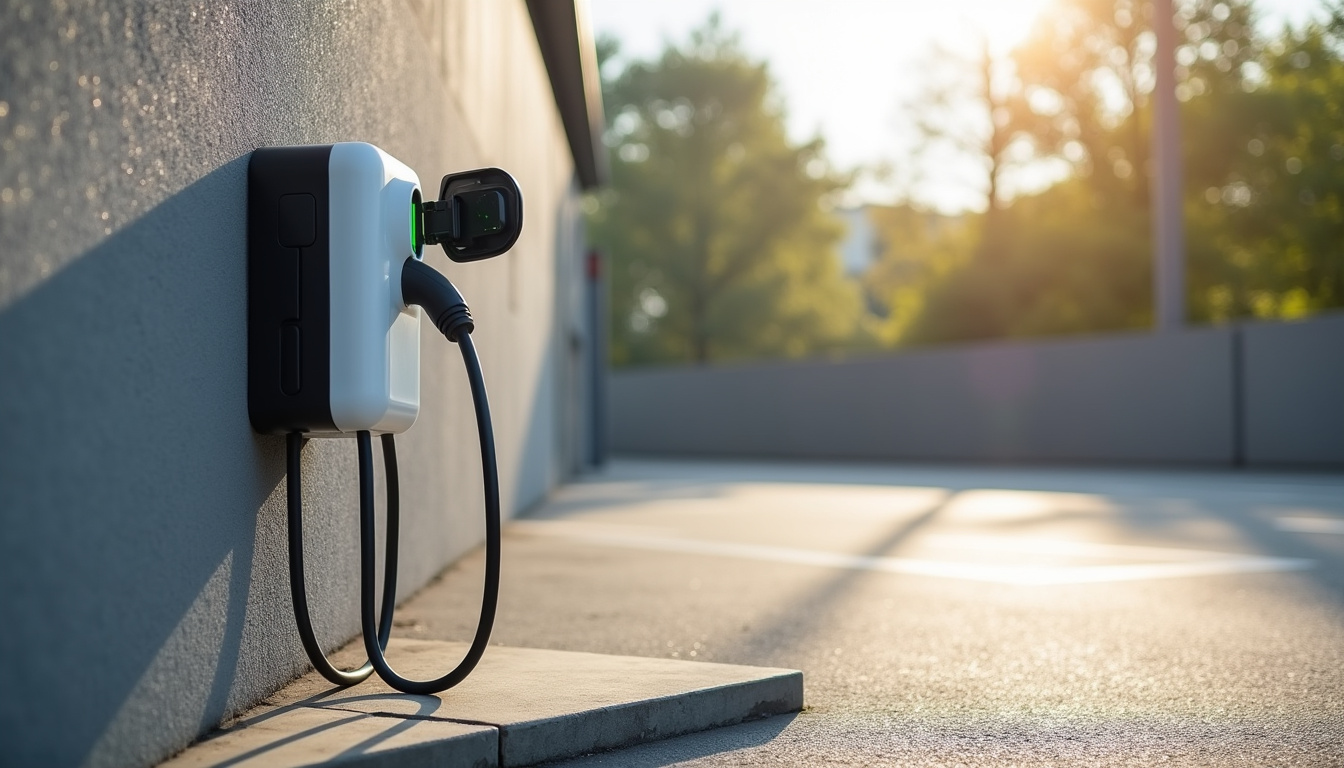 Modèle de borne Autel installée sur un parking privé à Thionville