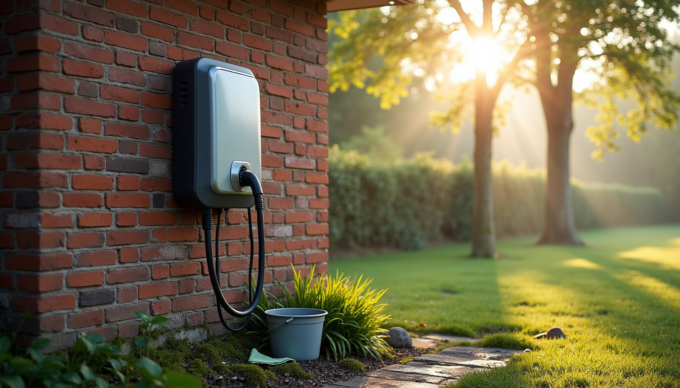 Nettoyage et entretien d'une borne de recharge électrique en extérieur