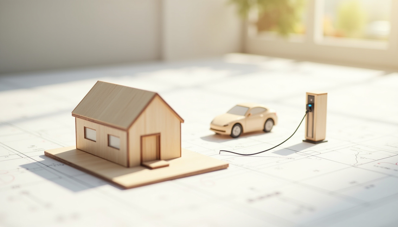 Plan d’installation d’une borne de recharge électrique en extérieur