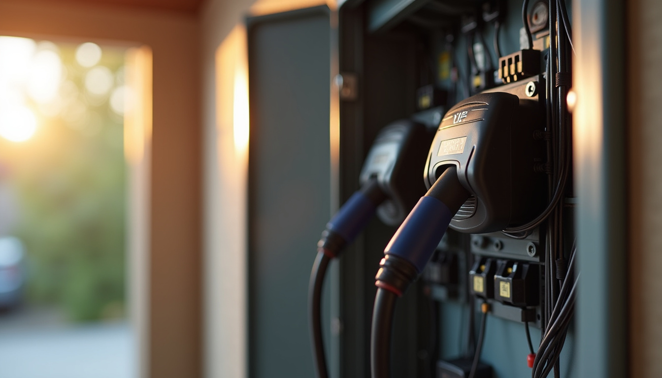 Raccordement d'une borne de recharge au tableau électrique dans une maison à Baulne