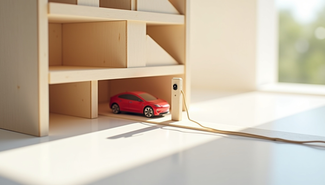 Schéma illustrant l'installation d'une borne de recharge dans un parking de copropriété à Moosch