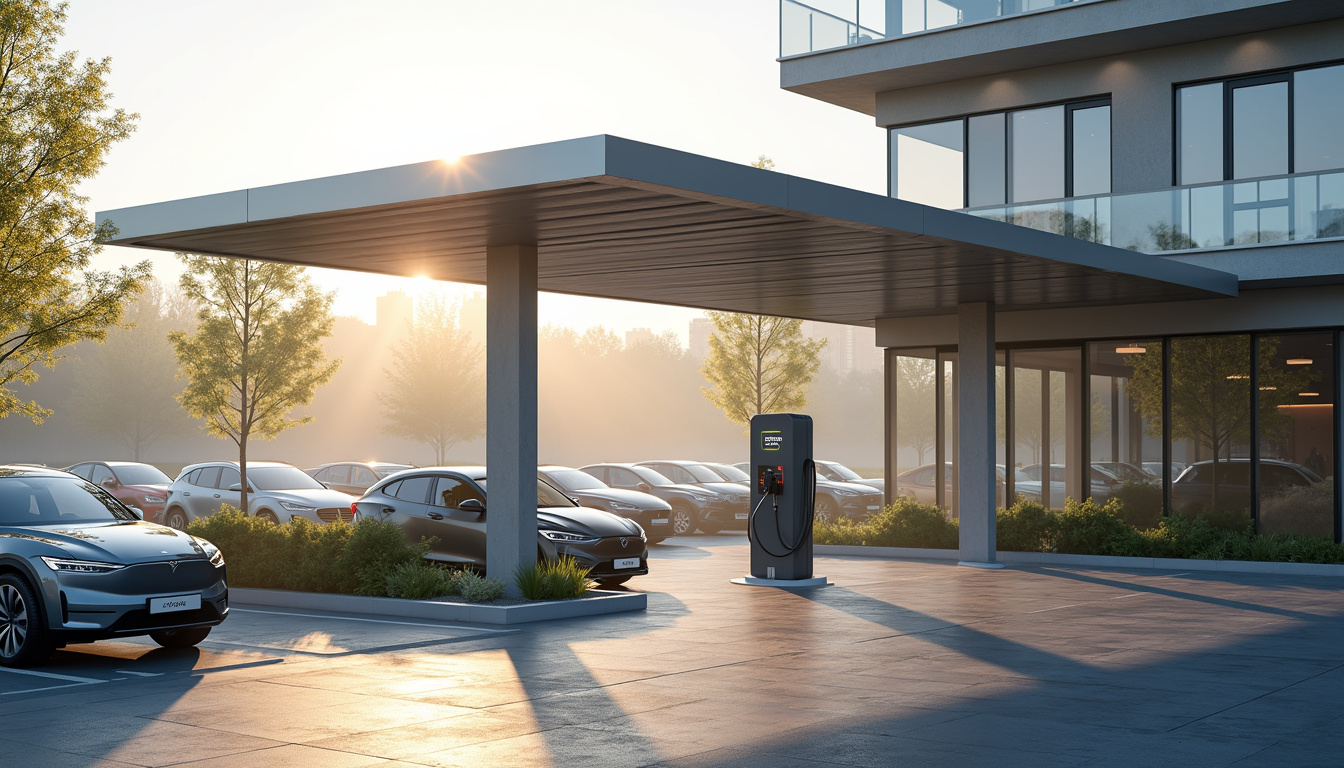 Station de recharge électrique en zone commerciale à Pont-Saint-Esprit