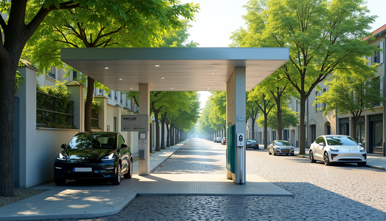 Station de recharge MobiSDEC située Rue des Tilleuls à Castine-en-Plaine