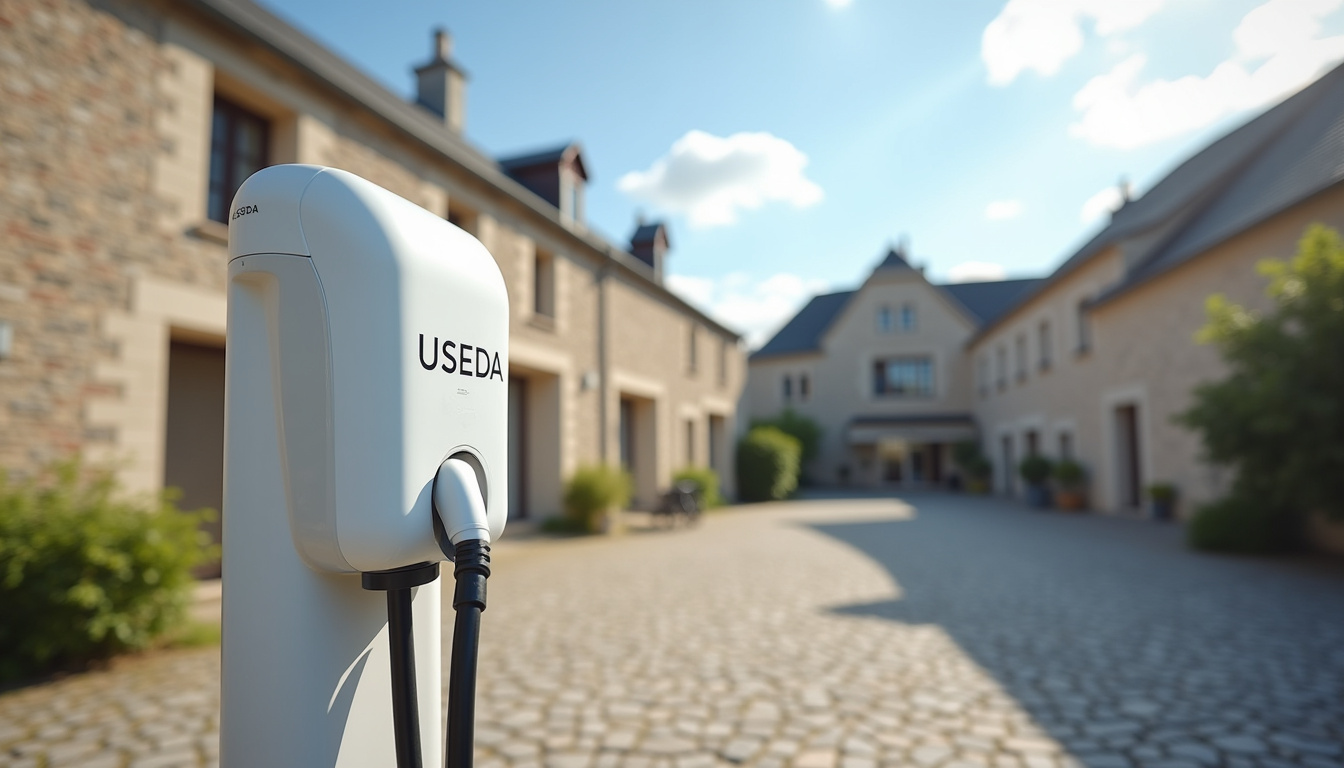 Station de recharge publique USEDA à Le Nouvion-en-Thiérache