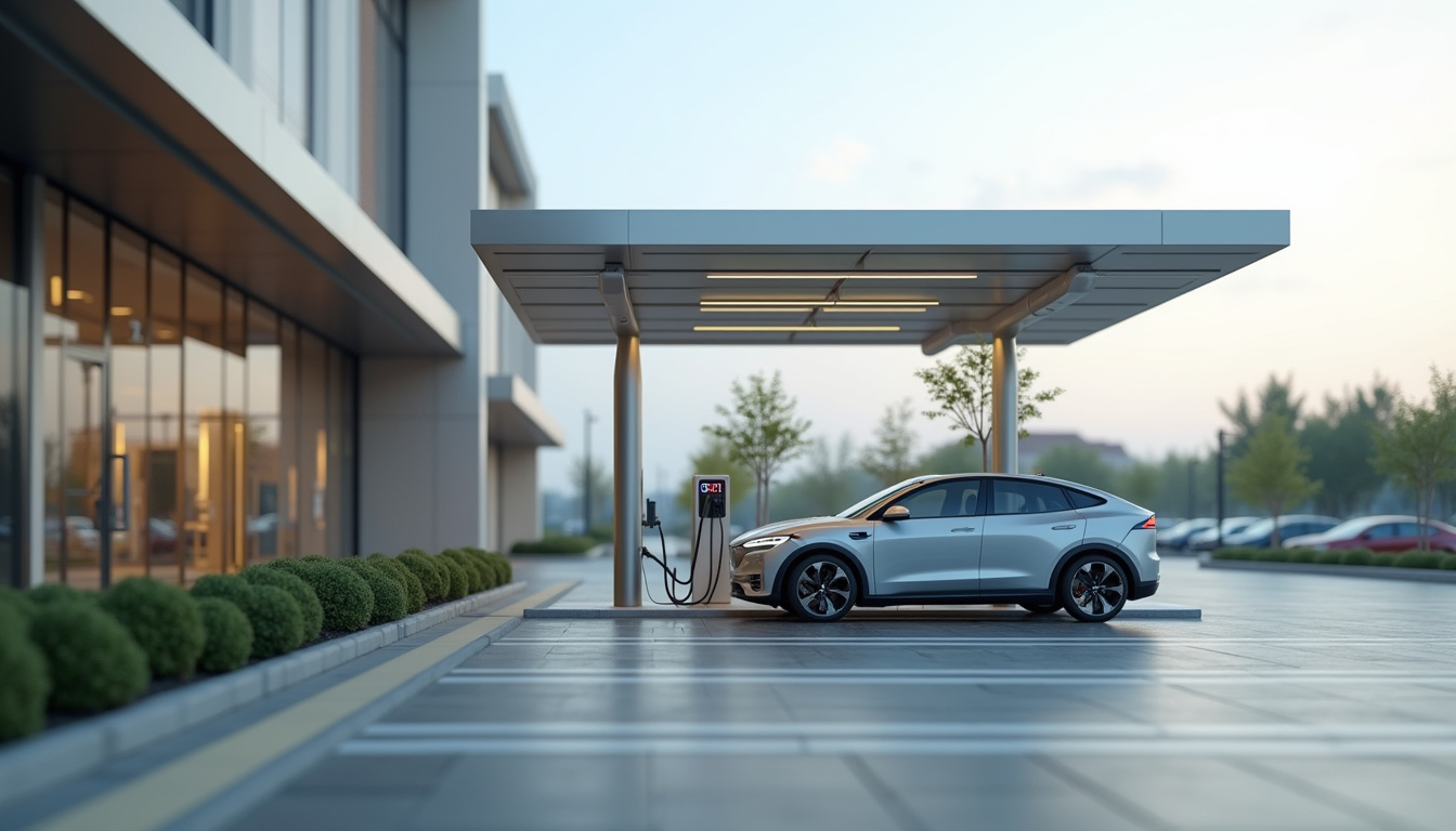 Station de recharge rapide Electra au centre commercial Le Spot à Évry-Courcouronnes