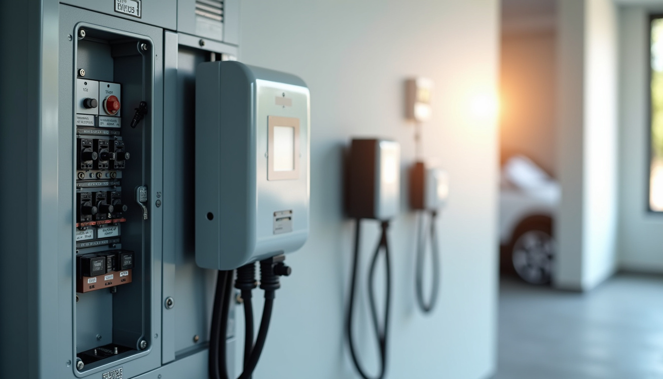 Tableau électrique avec installation d'une borne de recharge à Paulx