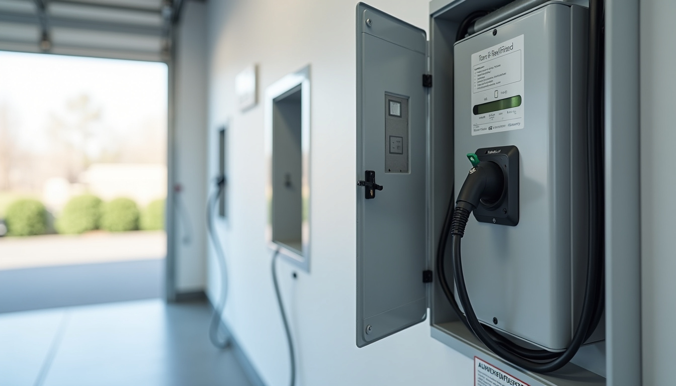 Tableau électrique avec ligne dédiée pour borne de recharge électrique