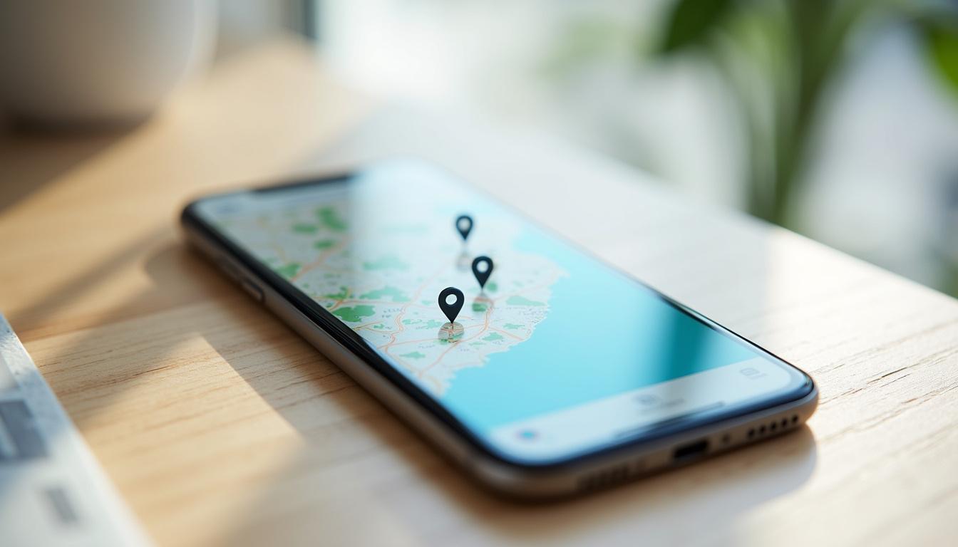 Téléphone mobile affichant l'application Chargemap avec localisation des bornes de recharge à Arzon