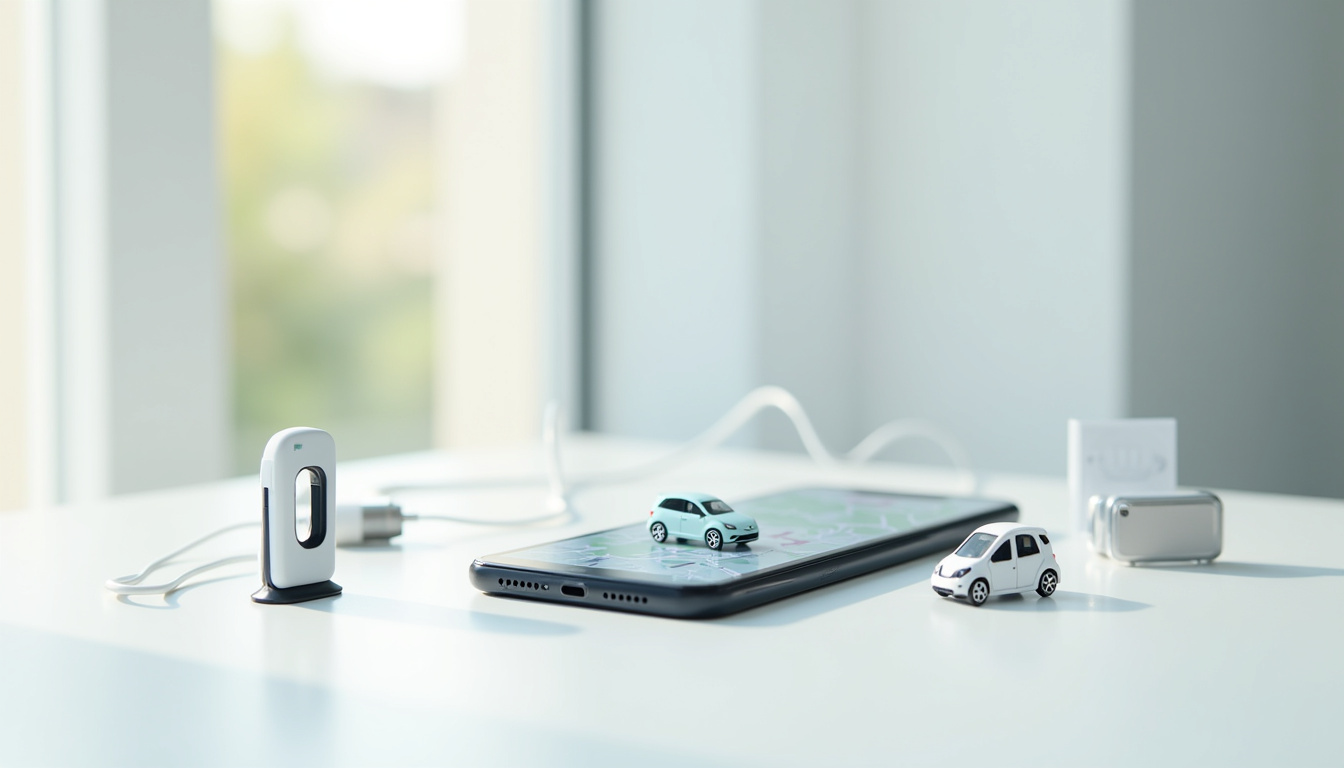 Utilisation d'une application mobile pour localiser une borne de recharge électrique