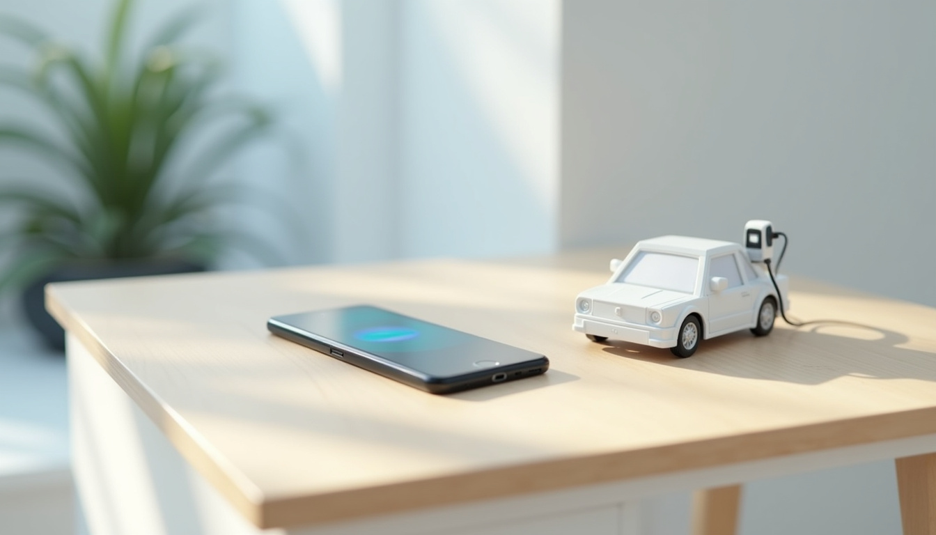 Utilisation d'une application mobile pour piloter une borne de recharge électrique depuis un smartphone