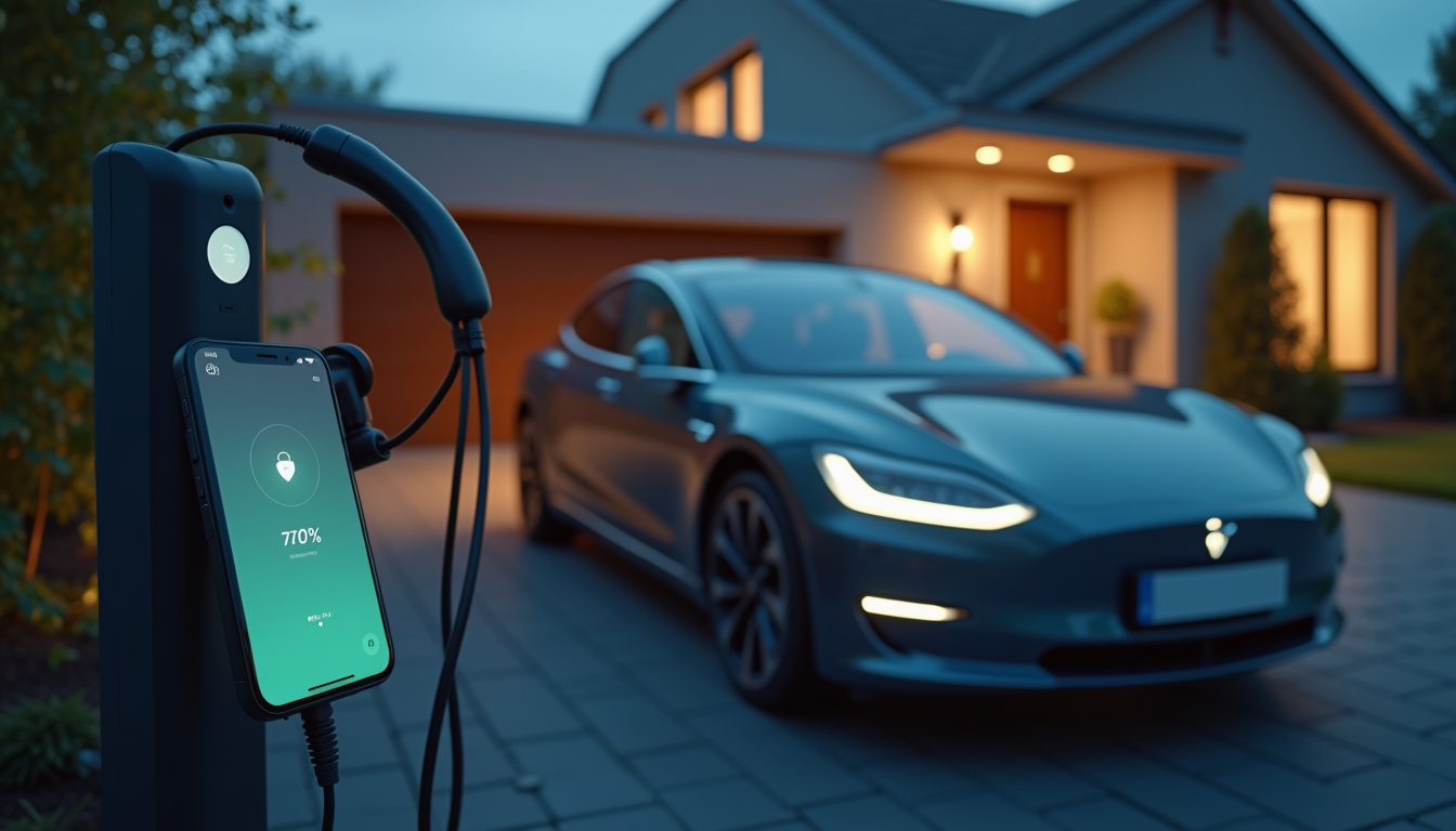 Utilisation d'une application mobile pour surveiller la recharge d'une voiture électrique