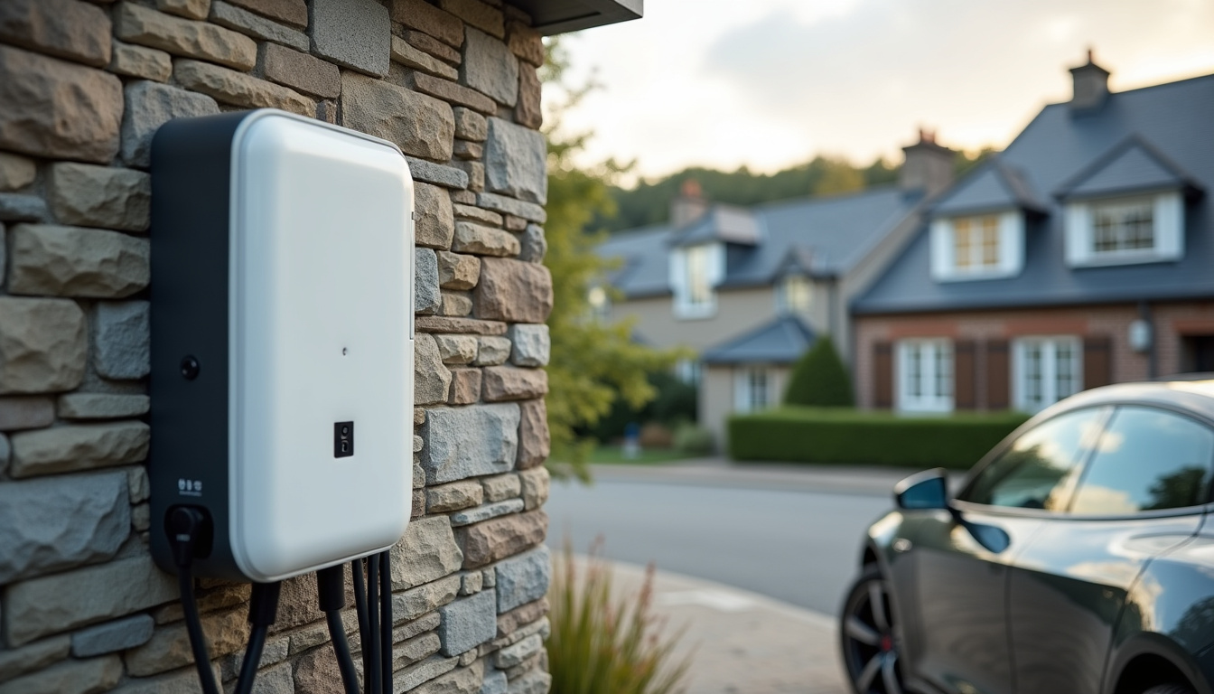 Installation d'une borne de recharge électrique dans un garage à Pont-l'Abbé