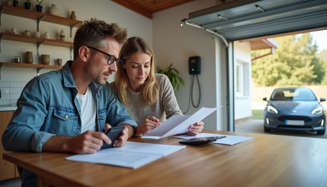 Infographie illustrant les différentes aides financières disponibles pour l'installation d'une borne électrique à Mogneville, y compris le programme Advenir et les aides locales